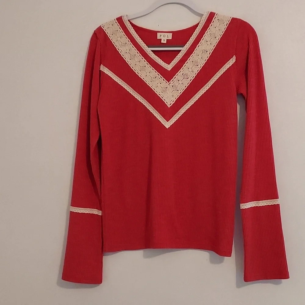 2/ $25 P0L Tunics I Henley & V-Neck Tops - Picture 3 of 9